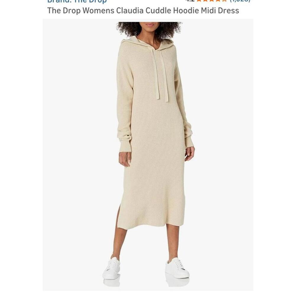 The Drop Womens Claudia Cuddle Hoodie Midi Dress